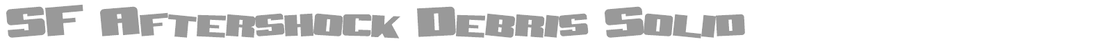 SF Aftershock Debris font preview